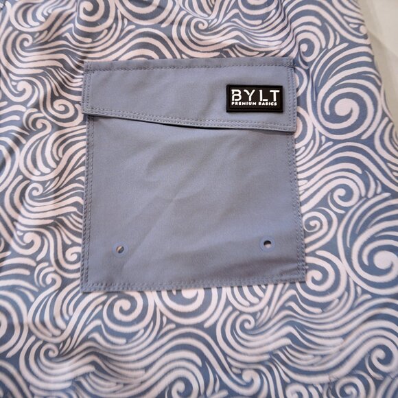 BYLT Basics | Coastal Hybrid Swim Shorts | Pebble Blue | Size Large | NWT - Picture 6 of 8